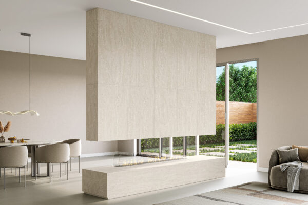 Porcelanato Embramaco Master Travertino Luxor 123X123 Acetinado 123012 - Imagem 2
