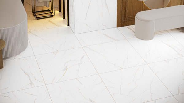 Porcelanato Embramaco Calacata Gold Plus 83X83 Acetinado Ref 83031 - Imagem 2