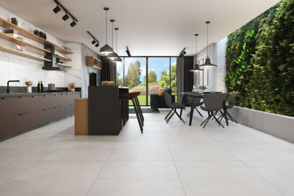 Porcelanato Embramaco Carbon Off White Plus 83X83 Acetinado Ref 83051 - Imagem 2