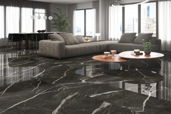 Porcelanato Embramaco Gran Calacata Black 62X121 Polido P60556 - Imagem 2