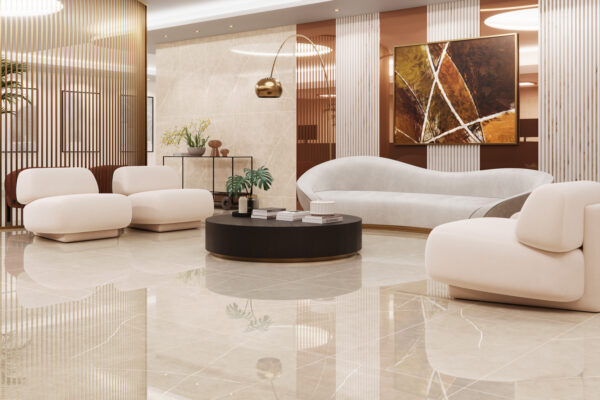 Porcelanato Embramaco Pulpis Light Lux Plus 82X82 Polido P82062 - Imagem 2