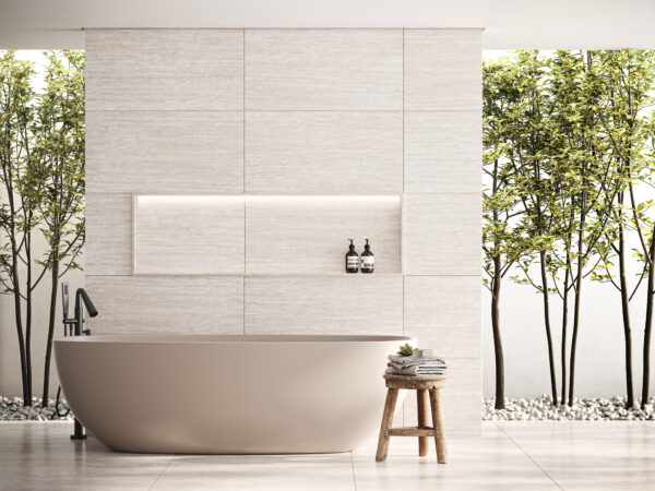 Porcelanato Embramaco Travertino Navona Lux Plus 82X82 Polido P82063 - Imagem 2
